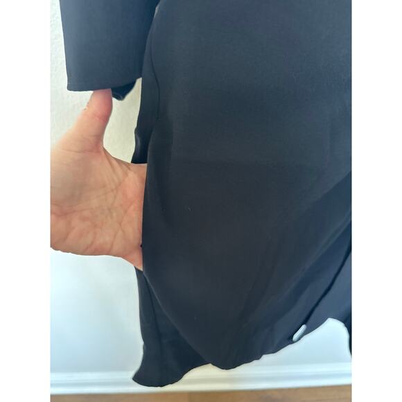 City Chic Refinity Knot 3/4 Sleeve V-Neck Knee Length Little Black Dress 18 NWT - Picture 6 of 11